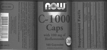NOW C-1000 Caps With 100 mg Of Bioflavonoids - supplement