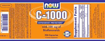 NOW C-1000 With 100 mg Of Bioflavonoids - supplement