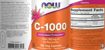 NOW C-1000 with 100 mg of Bioflavonoids - supplement