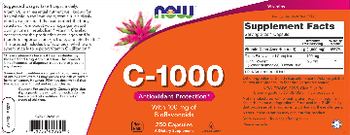 NOW C-1000 With 100 mg Of Bioflavonoids - supplement