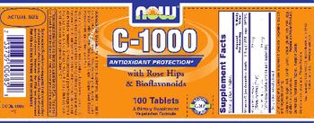 NOW C-1000 With Rose Hips & Bioflavonoids - supplement