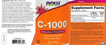 NOW C-1000 - supplement
