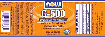 NOW C-500 Calcium Ascorbate-C - supplement