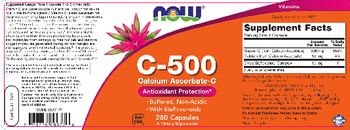 NOW C-500 Calcium Ascorbate-C - supplement