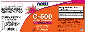 NOW C-500 Calcium Ascorbate-C - supplement