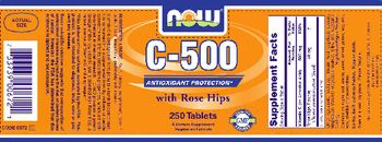 NOW C-500 With Rose Hips - supplement