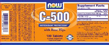 NOW C-500 With Rose Hips - supplement