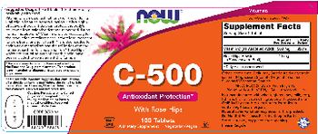 NOW C-500 With Rose Hips - supplement