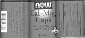 NOW Cal-Mag Caps With Trace Minerals And Vitamin D - supplement