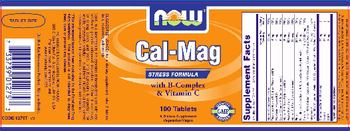 NOW Cal-Mag With B-Complex & Vitamin C - supplement
