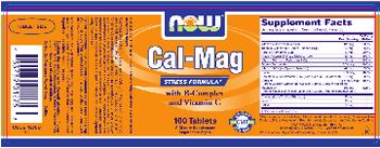 NOW Cal-Mag With B-Complex & Vitamin C - supplement