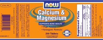 NOW Calcium & Magnesium - supplement