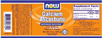 NOW Calcium Ascorbate - supplement