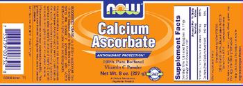NOW Calcium Ascorbate - supplement