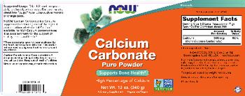 NOW Calcium Carbonate - supplement