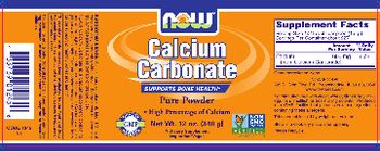 NOW Calcium Carbonate - supplement