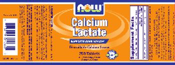 NOW Calcium Lactate - supplement