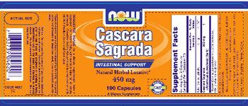 NOW Cascara Sagrada 450 mg - supplement