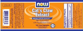 NOW Cat's Claw Extract - an herbal supplement