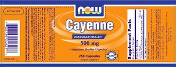 NOW Cayenne 500 mg - supplement