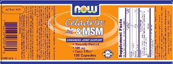 NOW Celadrin & MSM 500 mg - supplement