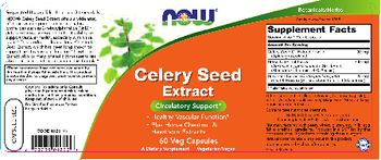 NOW Celery Seed Extract - supplement