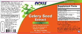 NOW Celery Seed Extract - supplement