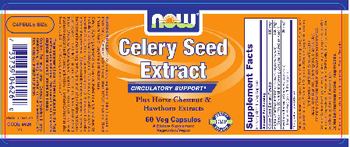 NOW Celery Seed Extract Plus Horse Chestnut & Hawthorn Extracts - supplement