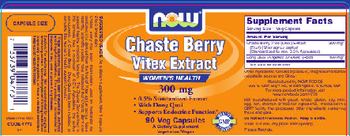 NOW Chaste Berry Vitex Extract 300 mg - supplement