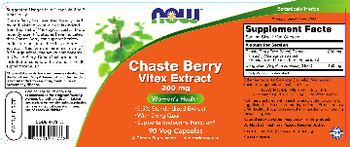 NOW Chaste Berry Vitex Extract 300 mg - supplement