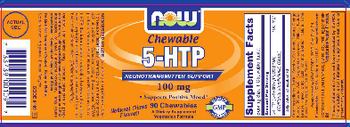 NOW Chewable 5-HTP 100 mg - supplement