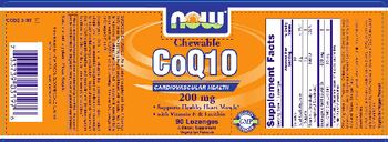 NOW Chewable CoQ10 200 mg - supplement