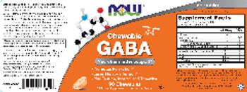 NOW Chewable GABA - supplement