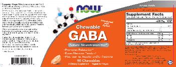 NOW Chewbale GABA - supplement