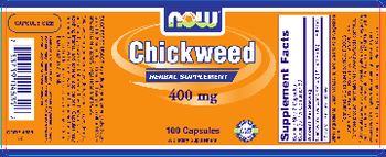 NOW Chickweed 400 mg - supplement