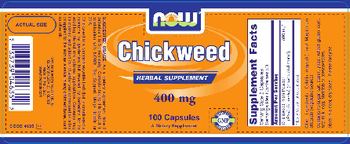 NOW Chickweed 400 mg - supplement
