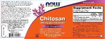 NOW Chitosan 500 mg Plus Chromium - supplement
