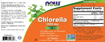 NOW Chlorella 1000 mg - supplement