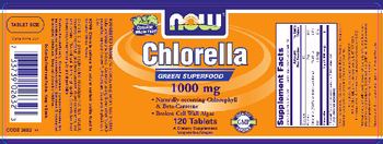 NOW Chlorella 1000 mg - supplement