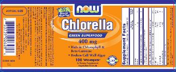 NOW Chlorella 400 mg - supplement