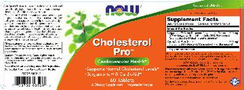 NOW Cholesterol Pro - supplement