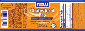 NOW Cholesterol Pro - supplement