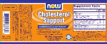 NOW Cholesterol Support - supplement