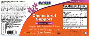 NOW Cholesterol Support - supplement