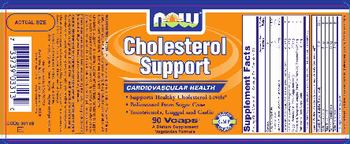NOW Cholesterol Support - supplement