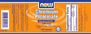 NOW Chromium Picolinate 200 mcg - supplement