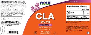 NOW CLA 800 mg - supplement
