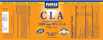 NOW CLA Conjugated Linoleic Acid 1000 mg-70% CLA - supplement