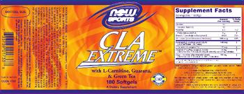 NOW CLA Extreme With L-Carnitine, Guarana, & Green Tea - supplement