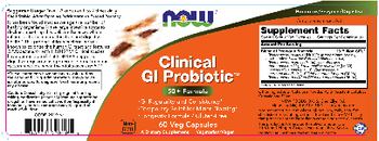 NOW Clinical GI Probiotic - supplement